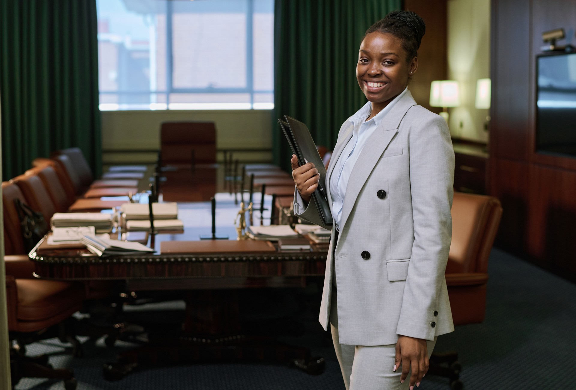 Young successful chief executive officer